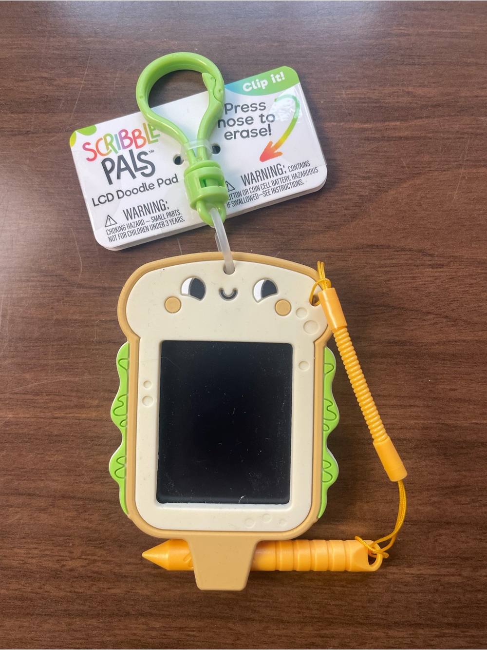 Kids LCD Doodle Pad - Green & Yellow